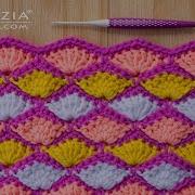 HOW To CROCHET SHELL SCALES STITCH Fast And Easy Pattern For A Blanket And Scarf By Naztazia