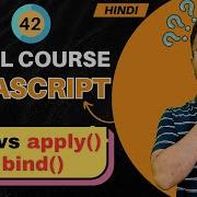 JavaScript Tutorial In Hindi 42 Call Apply Bind In JS