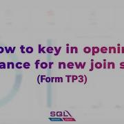 SQL Payroll How To Key In Opening For New Join Employees Form TP3