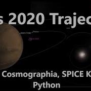 Mars 2020 Trajectory Animation With NASA Cosmographia SPICE Kernels And Python