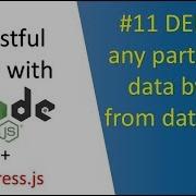 DELETE Data From Database Node Js Express Js MongoDB REST API