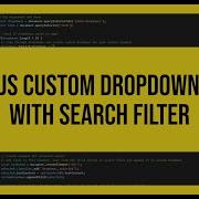 Custom Select Box Dropdown With Search Filter Using HTML CSS And JavaScript