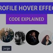 Profile Image Hover Effect HTML CSS Tutorial