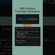 Gradient Text Colour Using Css I Css Htmlcss Html Design Text Gradient Color