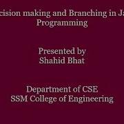 Decision Making And Branching In Java Programming