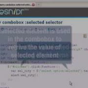 JQUERY Tutoriral JQuery Combobox Selected Selector