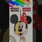 Draw Mickey VS Minnie Tutorial Draw Mickey And Minnie Mouse Drawing Shorts Disney Viral