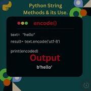 Exploring Python String Methods Encode Python Coding Interview Pythontutorial