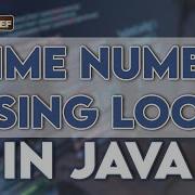 Prime Number Using Loop In Java