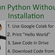 Google Colab Run Python Code Without Installation