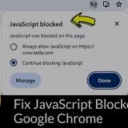 How To Fix JavaScript Blocked Error Of Google Chrome Resolved