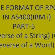 Reverse The String Reverse The Word Part 5 RPGLE Free Form In AS400 IBM I VCP Technology
