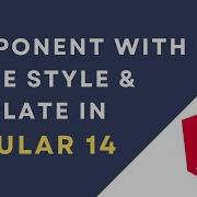 9 Component With Inline Style And Template Template Vs TemplateUrl Style Vs StyleUrls