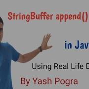 StringBuffer Class Append Method What Is StringBuffer Append