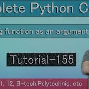 Pass Function As Argument Python Course In Hindi Tutorial 155