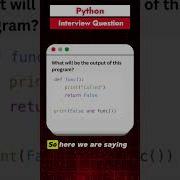 Day 13 30 Python Interview Question Series Boolean With Function Python Coding Education Quiz