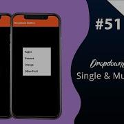 Flutter Tutorial DropdownButton Single Multiple Data