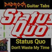 Don T Waste My Time Status Quo Guitar Bass TABS Lesson