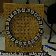 Neopixel Ring Arduino Mounted Together Also Neopixel Demo Show