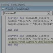 Visual Basic 6 0 Tutorial Hello World
