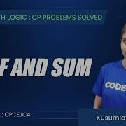CPCEJC4 Chef And Sum Coding With Logic CP Problems Solved Cakewalk