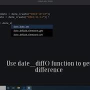PHP Difference Of Two Dates