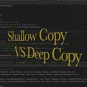 Shallow Copy VS Deep Copy In Java