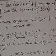 L 68 Recursion Function MCA 1st Sem Discrete Mathematics Topic From Relation And Function Chapter