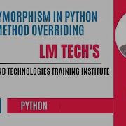 POLYMORPHISM IN PYTHON METHOD OVERLOADING PYTHON FULL EXPLANATION IN TAMIL PART 54 LM TECH S