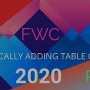 Dynamically Add Columns To Multiple Tables In MySQL DB 2020 FWC