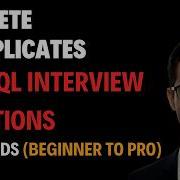 Delete Duplicates Top SQL Interview Questions Sqlinterviewquestions