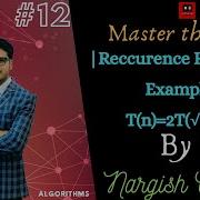 2 12 Master Theorem For Solving Recurrences Recurrence Relation Example 2