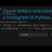 Count Letters And Create A Histogram In Python