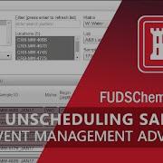 Unscheduling Samples Event Management Advanced Tutorial FUDSChem