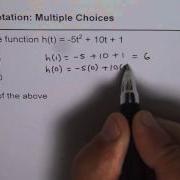 Evaluate Function Given In Function Notation