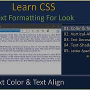 Text Look Part 1 Color Text Align CSS Tutorial 17