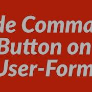 How To Code Command Button Of User Form To Create Database