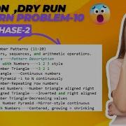 PYTHON PHASE 2 Top 10 Number Pattern Programs Pattern Printing For Beginners 11 20 DSA LOGIC