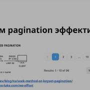 Efficient Pagination Pagination Access