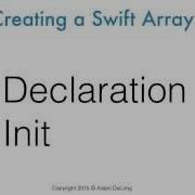 Swift Tutorial Introduction To Arrays