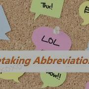 Notetaking Abbreviations