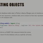 WEEK 6 Part 1 Create Update Delete Objects