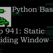 Python Basics Tutorial Static Sliding Window Algorithm Question