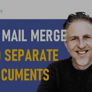 How To Split Mail Merge Into Separate Documents In Microsoft Word