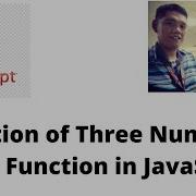 Addition Of Three Numbers Using Function In JavaScript