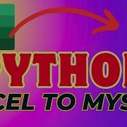 Convert Excel To Mysql Using Python Code