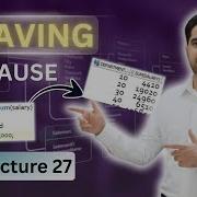 27 Having Clause In SQL