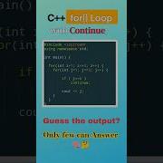 C Code TRAP 40 Nested For Loop With Continue Keyword Cplusplus Codeprep Interviewchallenge
