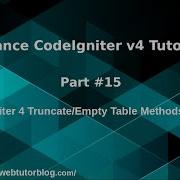 Advance CodeIgniter 4 Framework Tutorials 15 CodeIgniter 4 Truncate Empty Table Methods Tutorial