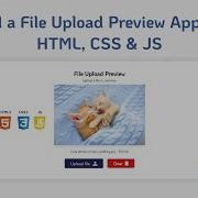 6 Build A File Upload Preview App With HTML CSS And JS Learn HTML CSS And JS The Practical Way
